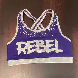 Rebel Athletic Purple Reign Sports Bra